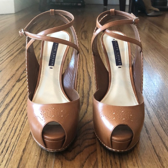 Ralph Lauren Collection Peep Toe Heels - Picture 4 of 8